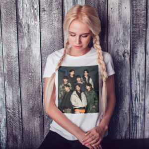 майка с фотографией группы BTS
