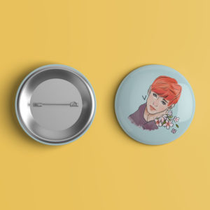 Значок красавчик BTS