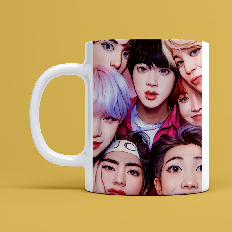 кружка группы BTS парни мальчики