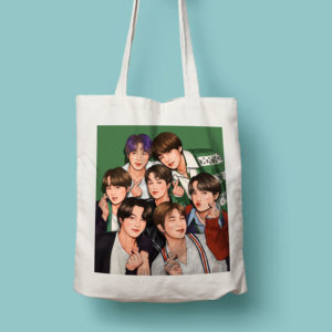 Шоперs k-pop сумки с принтом